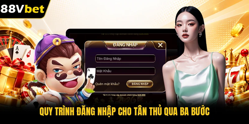 Quy trình đăng nhập cho tân thủ qua ba bước