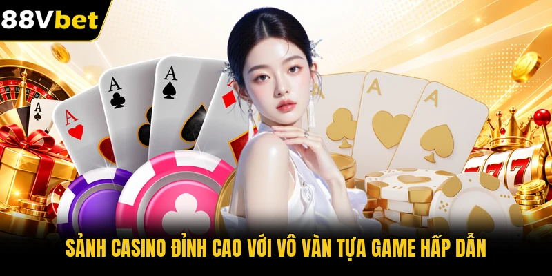 Sảnh casino đỉnh cao với vô vàn tựa game hấp dẫn